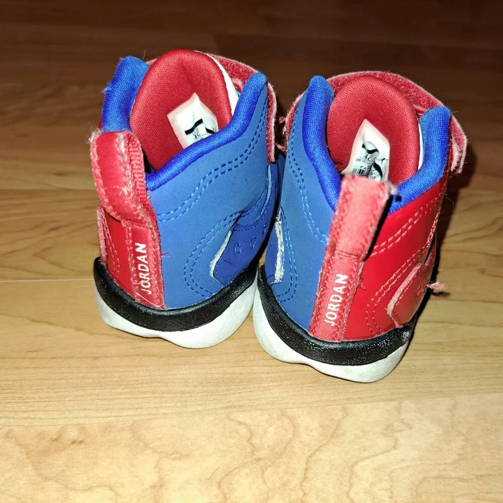 Nike Jordan Jumpman Team 2 PS Red,White&Blue Little Kids Sneakers,2018 Size 4C - Picture 11 of 12